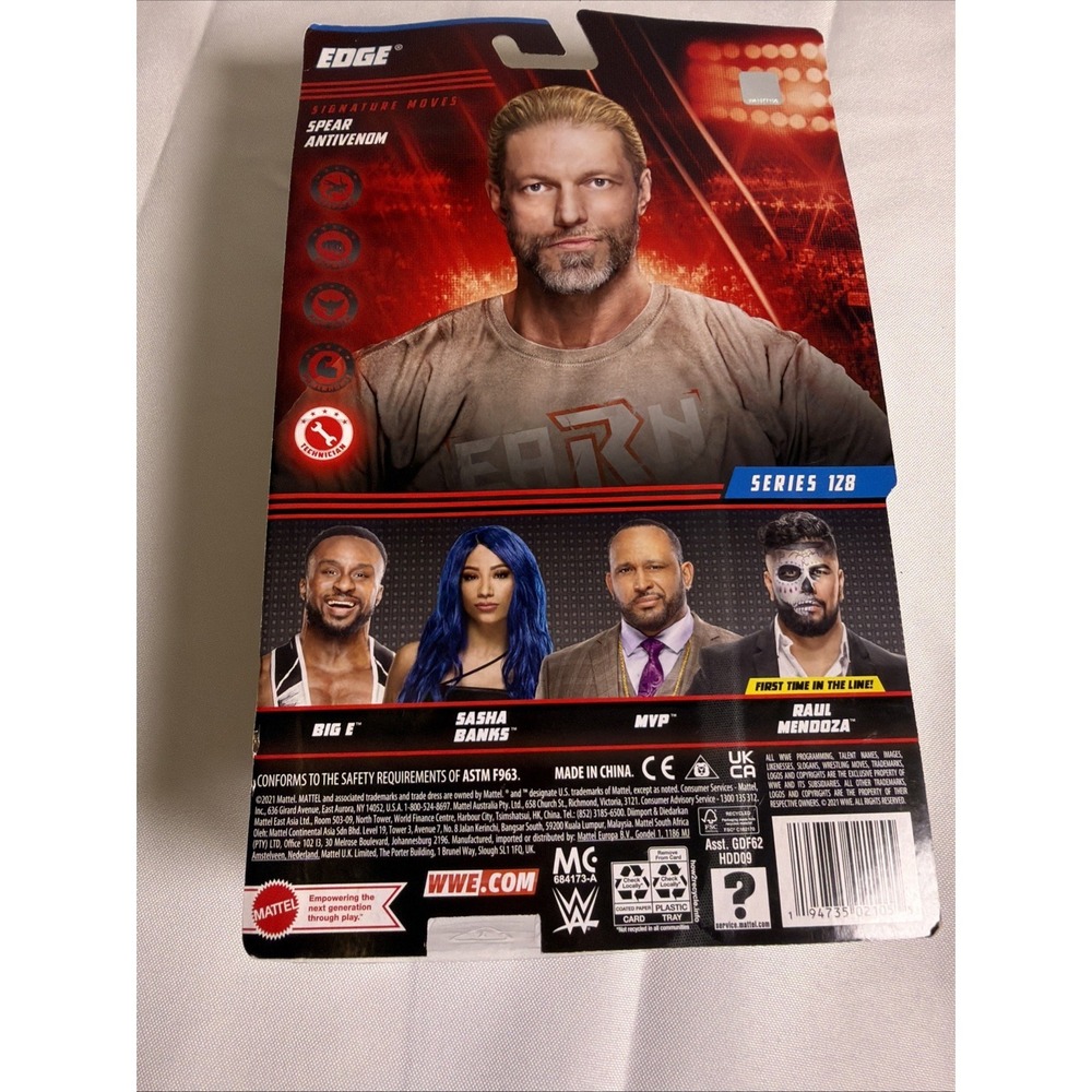 WWE Superstars Series 128 Wrestling EDGE 6" Action Figure Nice - Picture 8 of 14